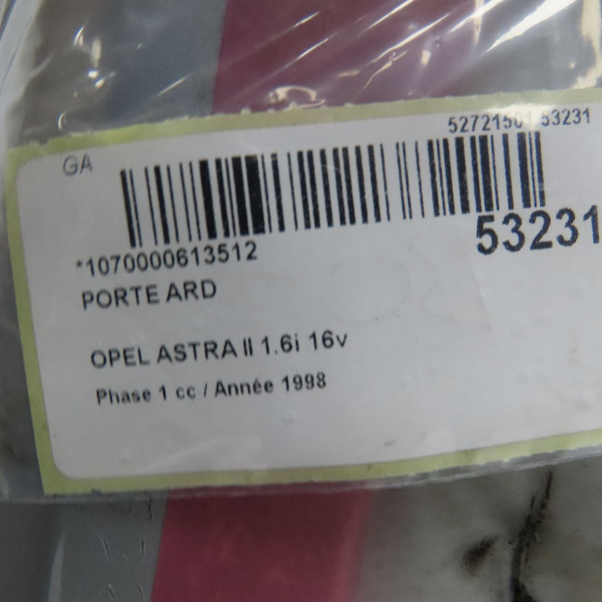Porte arrière droite occasion OPEL ASTRA II Phase 1 04-1998->09-2004 1.6i 16v 100ch 9132036 6