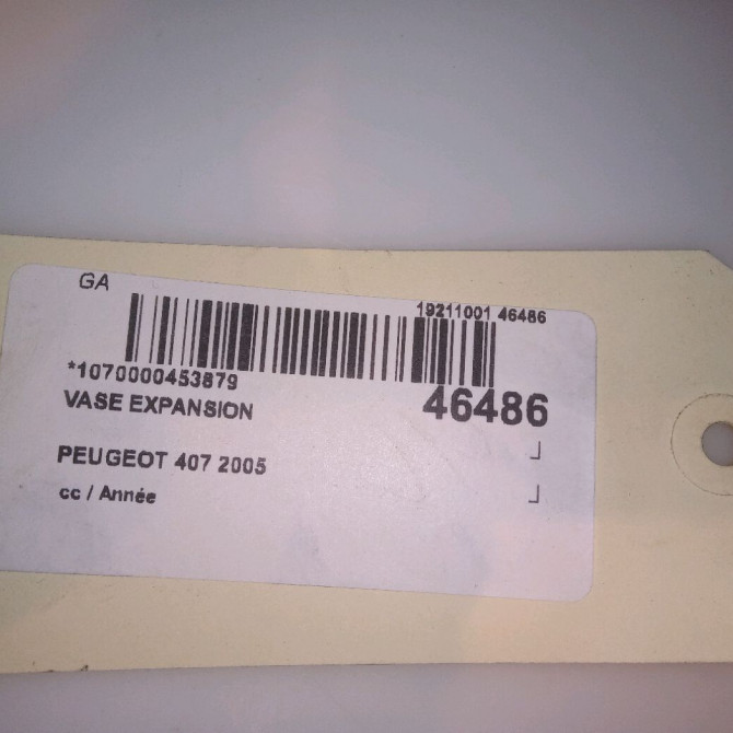 Vase expansion occasion PEUGEOT 407 132357 4