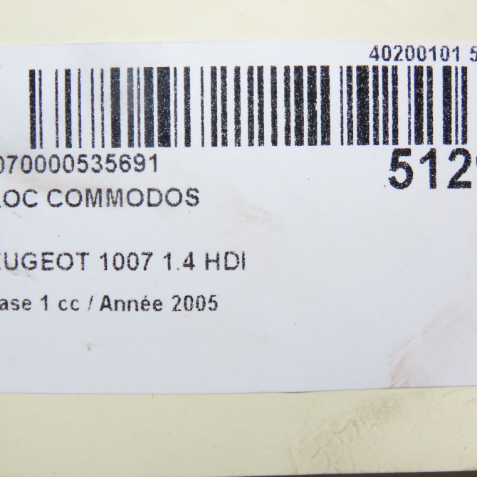 Bloc commodos occasion PEUGEOT 1007 Phase 1 04-2005->12-2010 1.4 HDI 6242N0 8