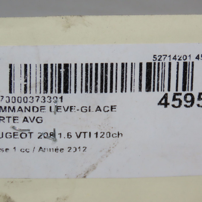 Commande lève-glace porte avant gauche occasion PEUGEOT 208 208 Phase 1 2012-03-01->2015-09-30 1.6 VTI 120ch 96749624ZD 5