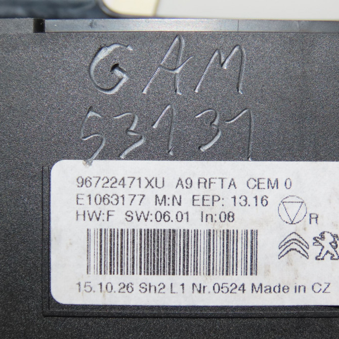 Commande de chauffage occasion PEUGEOT 2008 Phase 1 01-2013->... 1.6 BlueHDI 100ch 9819570680 4