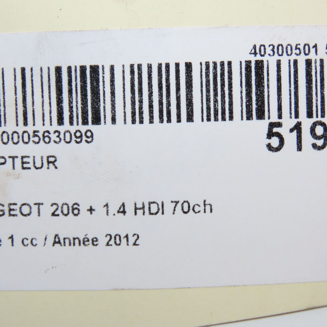 Compteur occasion PEUGEOT 206 + Phase 1 03-2009->05-2013 1.4 HDI 70ch 6103HL 6