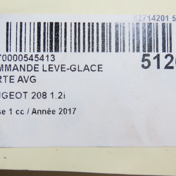 Commande lève-glace porte avant gauche occasion PEUGEOT 208 208 Phase 1 2012-03-01->2015-09-30 1.2i PURETECH 82ch 96749245ZD 5
