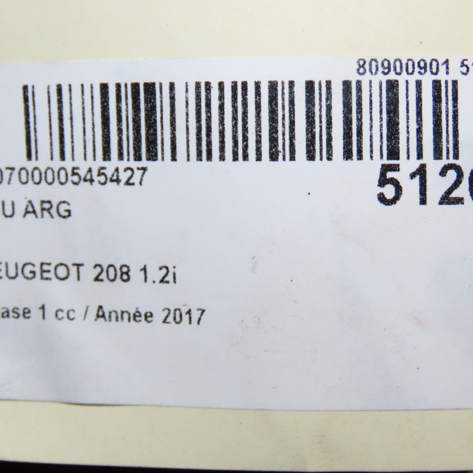 Feu arrière gauche occasion PEUGEOT 208 208 Phase 1 2012-03-01->2015-09-30 1.2i PURETECH 82ch 9825601280 5