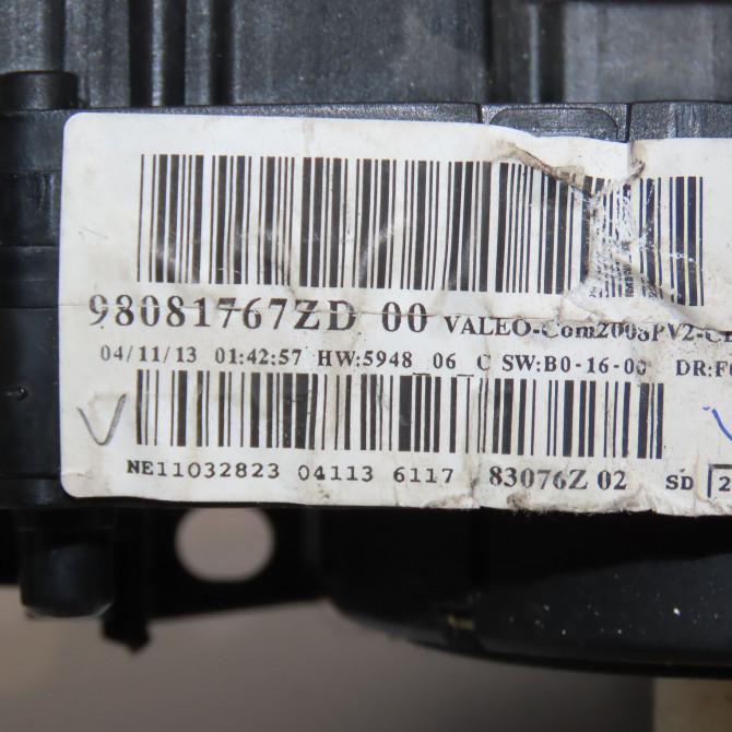 Bloc commodos occasion PEUGEOT 208 208 Phase 1 2012-03-01->2015-09-30 1.6 E-HDI 92ch 98081767ZD 6