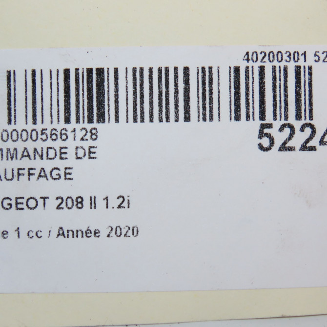 Commande de chauffage occasion 6