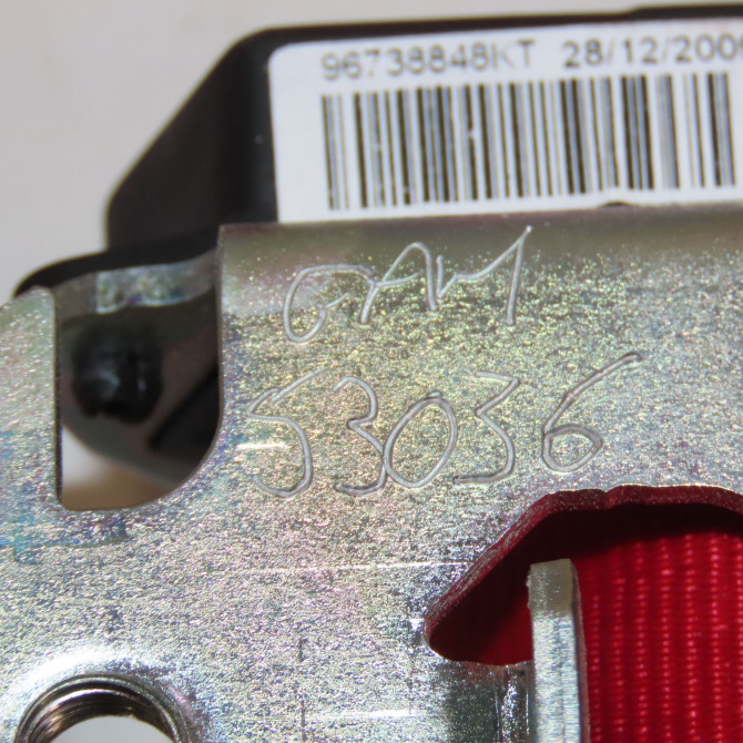 Ceinture arrière gauche occasion PEUGEOT 207 Phase 1 04-2006->06-2013 1.6 HDI 16v 90ch 8975XS 2