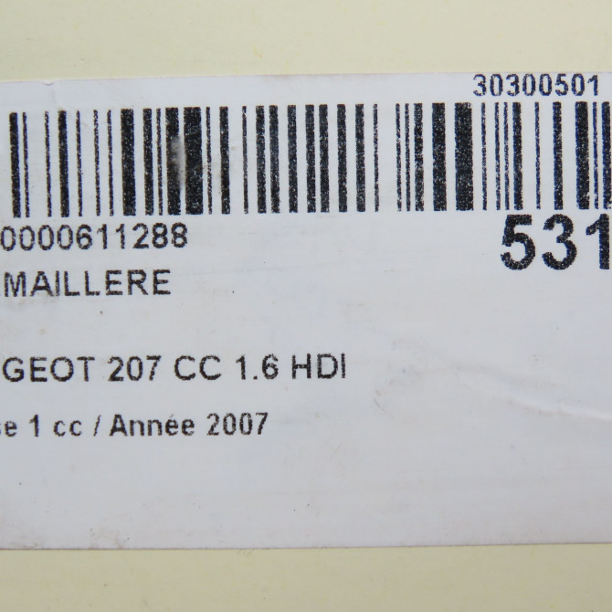 Cremaillere occasion PEUGEOT 207 CC Phase 1 03-2007->... 1.6 HDI 112ch 1627686480 6