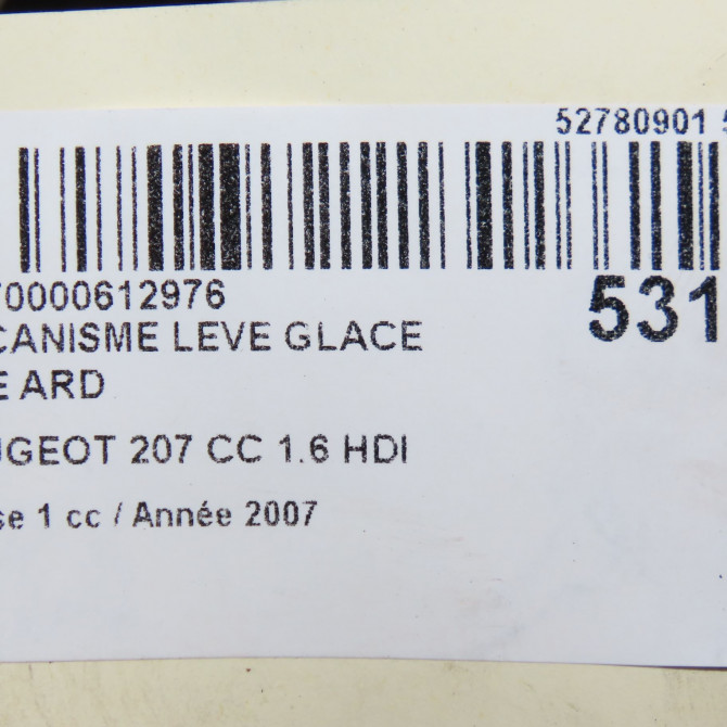 occasion PEUGEOT 207 CC Phase 1 03-2007->... 1.6 HDI 112ch 9224C2 8