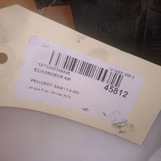 Echangeur air occasion PEUGEOT 5008 I phase 2 09-2013->... 1.6 HDI 120ch 9800291280 4