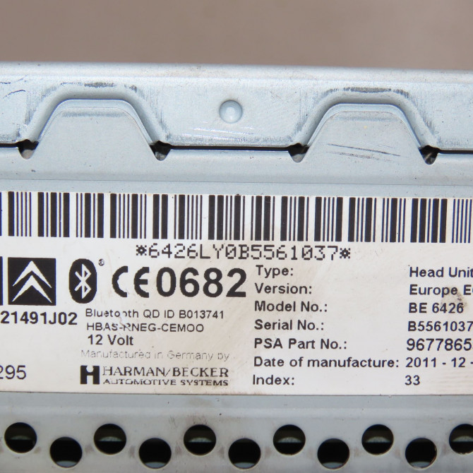 Autoradio occasion PEUGEOT 3008 I Phase 1 04-2009->12-2013 2.0 HDI 150ch 16095880XT 3