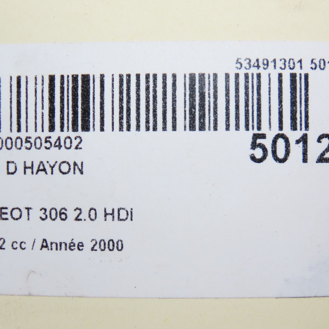 Verin droit hayon occasion PEUGEOT 306 Phase 2 04-1997->03-2002 2.0 HDI 873193 3