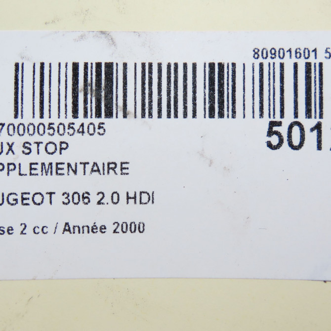 Feux stop supplementaire occasion PEUGEOT 306 Phase 2 04-1997->03-2002 2.0 HDI 6350G0 5
