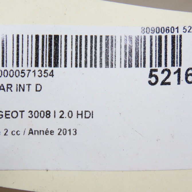 Feu arrière intérieur droit occasion PEUGEOT 3008 I Phase 2 11-2013->... 2.0 HDI 150ch 9805511280 6