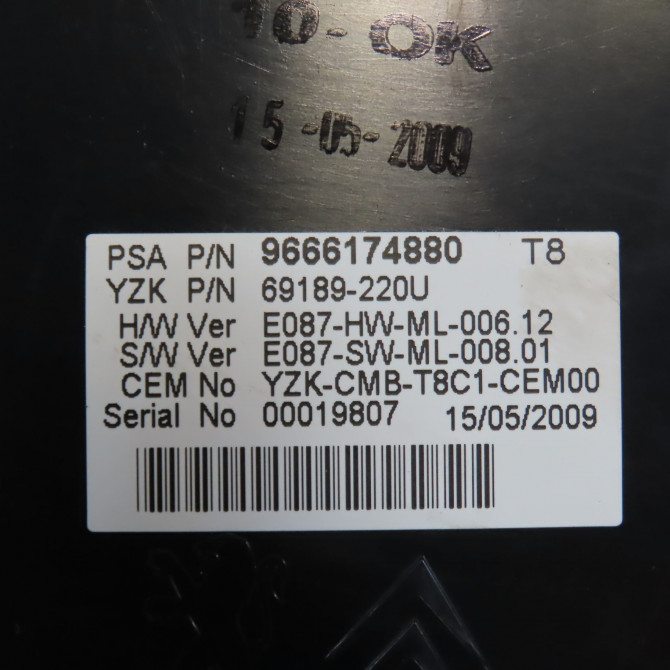 Compteur occasion PEUGEOT 3008 I Phase 1 04-2009->12-2013 9810462680 4