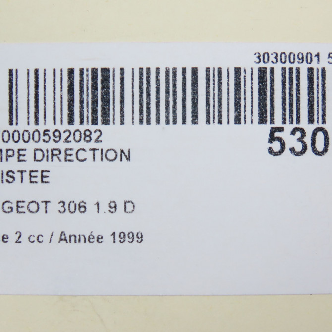 Pompe direction assistee occasion PEUGEOT 306 Phase 2 04-1997->03-2002 1.9 D 4007Y2 6