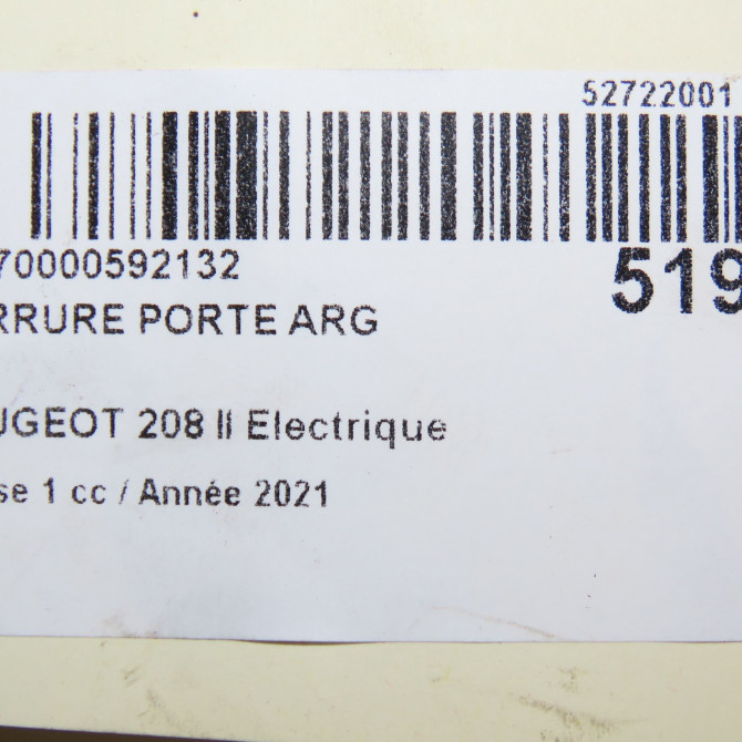 Serrure porte arg occasion  9844413080 7