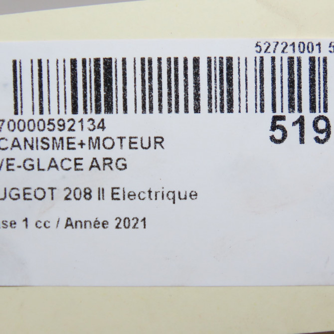 Mecanisme+moteur leve-glace arg occasion  9829045980 7