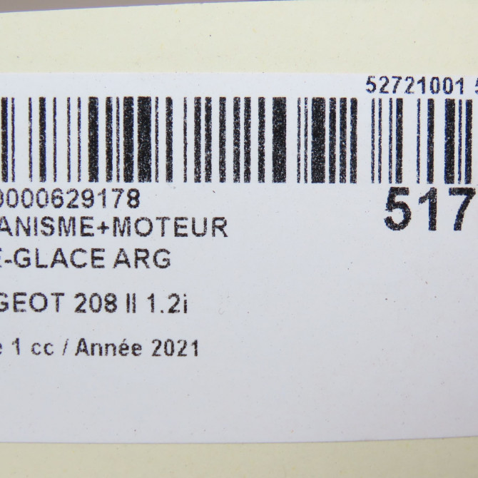 Mecanisme+moteur leve-glace arg occasion  9829045980 7