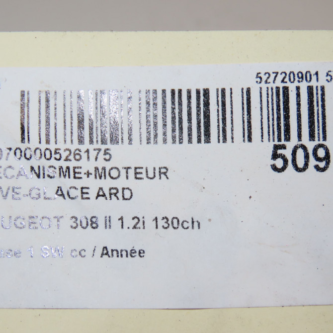 Mecanisme+moteur leve-glace ard occasion  9826080380 6