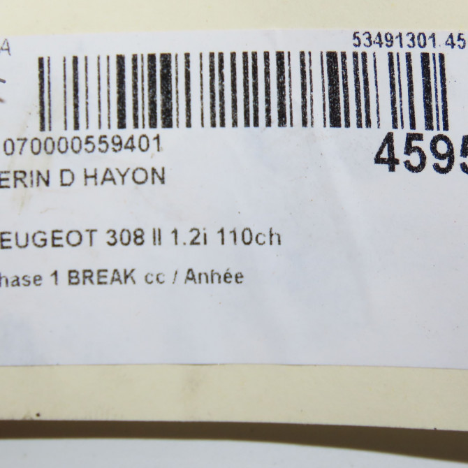 Verin droit hayon occasion  9800377380 3