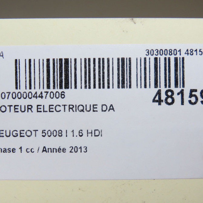 Moteur electrique de direction assistée occasion PEUGEOT 5008 I Phase 1 11-2009->12-2013 1.6 HDI 110ch 1615091580 7