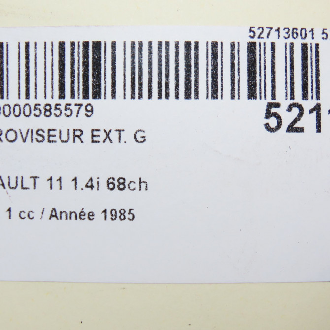 Retroviseur exterieur gauche occasion RENAULT 11 Phase 1 04-1983->06-1989 1.4i 68ch 5