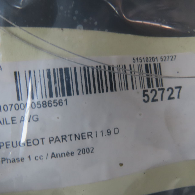 Aile avant gauche occasion PEUGEOT PARTNER I Phase 1 01-1997->12-2002 1.9 D 7840H5 5