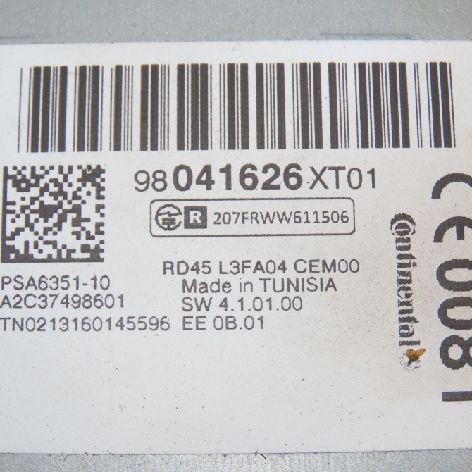 Autoradio occasion PEUGEOT 5008 I phase 2 09-2013->... 1.6 HDI 115ch 1616150580 6