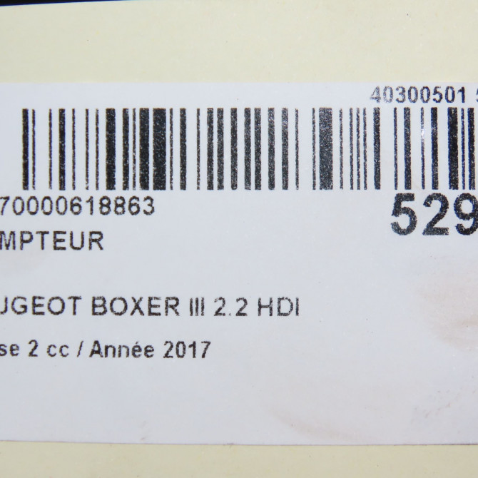 Compteur occasion PEUGEOT BOXER III Phase 1 04-1995->04-1999 2.2 HDI 130ch 1617438580 6