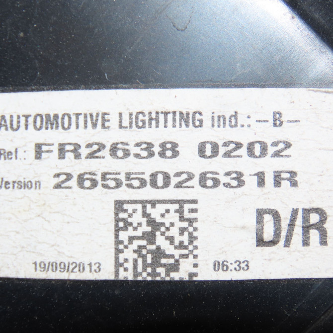 Feu arrière droit occasion RENAULT CLIO IV Phase 1 07-2012->... 1.2i 16v 75ch 265502631R 5