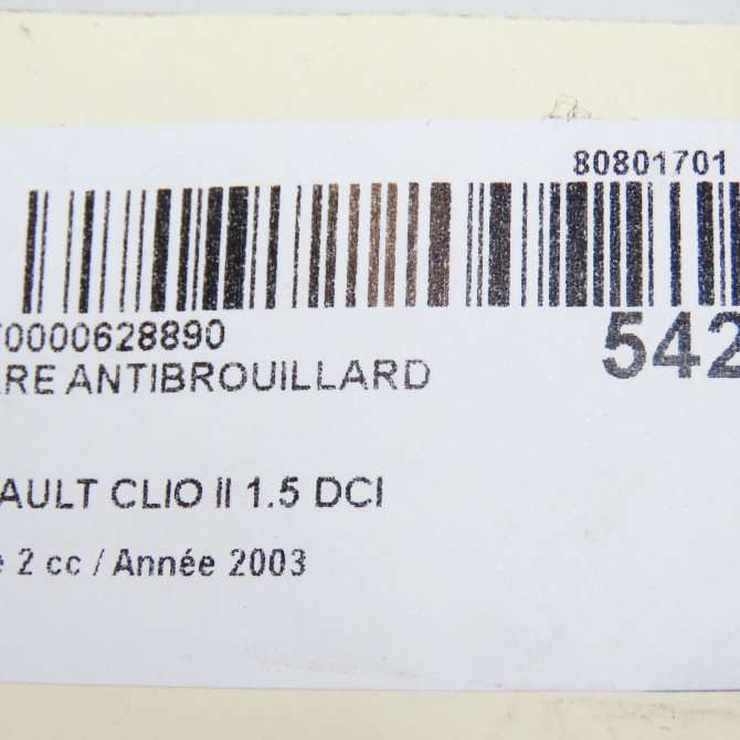 Phare antibrouillard avant droit occasion RENAULT CLIO II Phase 2 06-2001->07-2006 1.5 DCI 80ch 8200002470 5