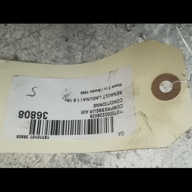 Compresseur air conditionne occasion RENAULT LAGUNA I Phase 2 04-1998->11-2000 1.6 16v 7700111036 3