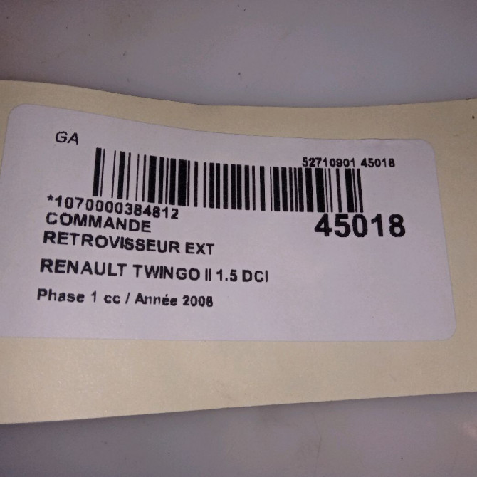 Commande rétroviseurs extérieures électriques occasion RENAULT TWINGO II Phase 1 06-2007->11-2011 1.5 DCI 65ch 8200002442 3