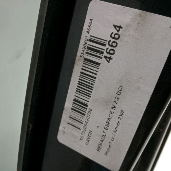 Hayon occasion RENAULT ESPACE IV Phase 1 09-2002->03-2006 2.2 DCI 901000146R 3