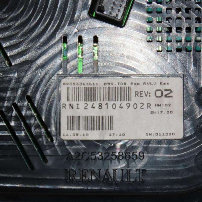 Compteur occasion RENAULT MEGANE III Phase 1 11-2008->01-2012 1.6i 16v 110ch 248104902R 3