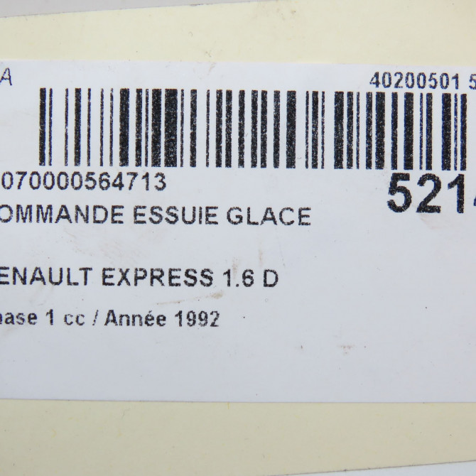 Commande essuie glace occasion RENAULT EXPRESS Phase 1 11-1985->09-1994 1.6 D 7701349417 4