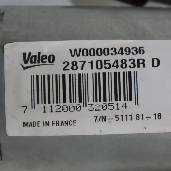 Moteur essuie-glace arrière occasion RENAULT CLIO IV Phase 2 08-2016->... 1.5 DCI 90ch 4