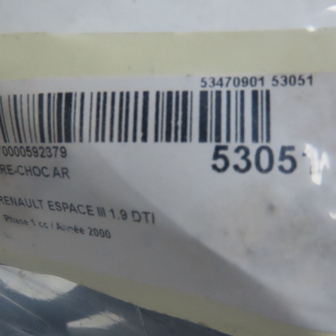 Pare-choc arrière occasion RENAULT ESPACE III Phase 1 12-1996->09-2002 1.9 DTI 6025370278 7