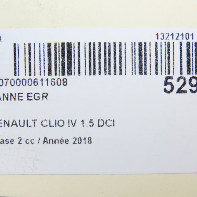 Vanne EGR occasion RENAULT CLIO IV Phase 2 08-2016->... 1.5 DCI 90ch 7