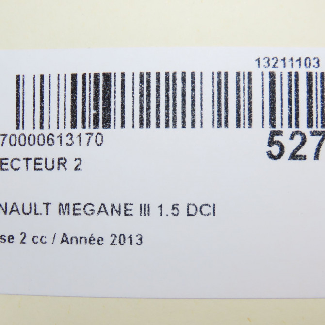 occasion RENAULT MEGANE III Phase 2 01-2012->06-2014 1.5 DCI 110ch 6