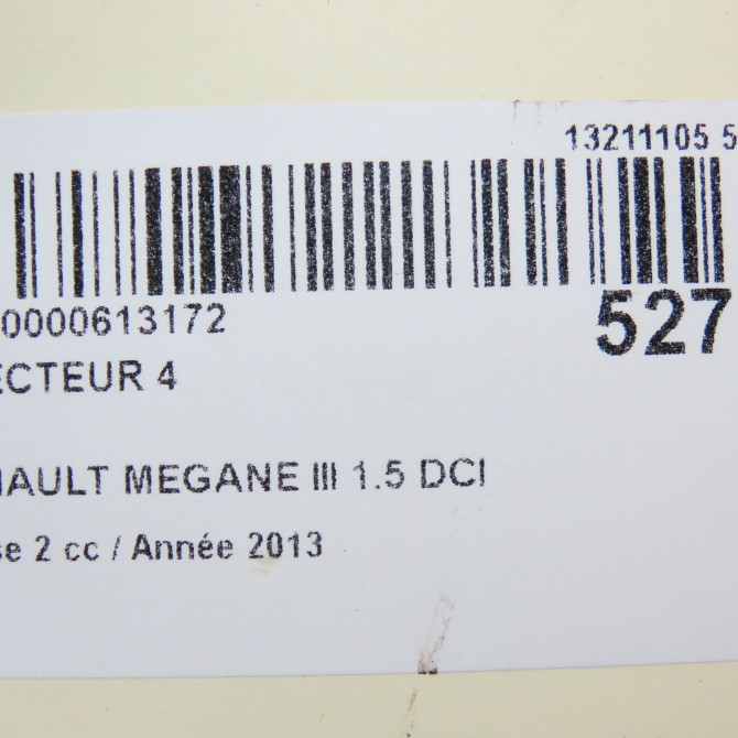 occasion RENAULT MEGANE III Phase 2 01-2012->06-2014 1.5 DCI 110ch 6