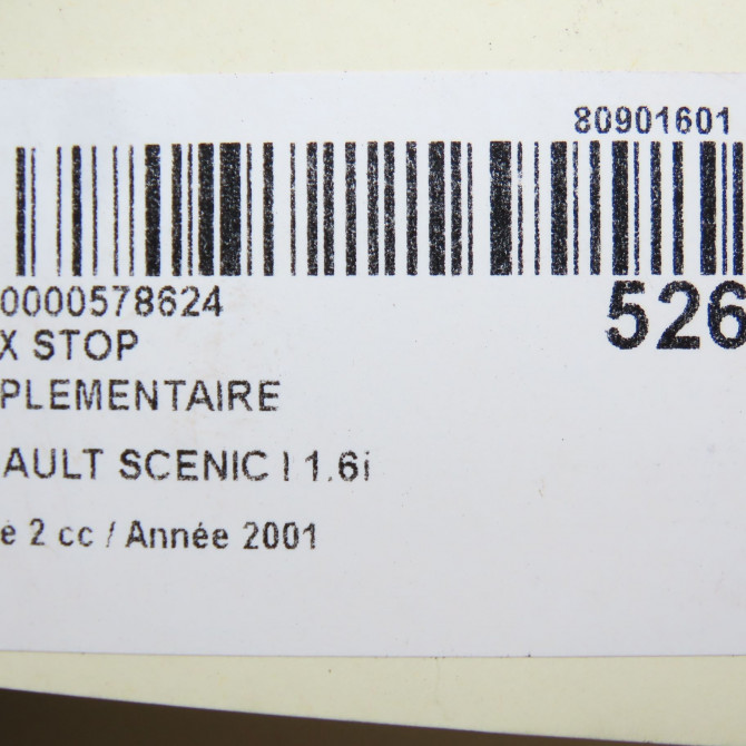 Feux stop supplementaire occasion RENAULT SCENIC I Phase 2 08-1999->06-2003 1.6i 107ch 8200027455 5