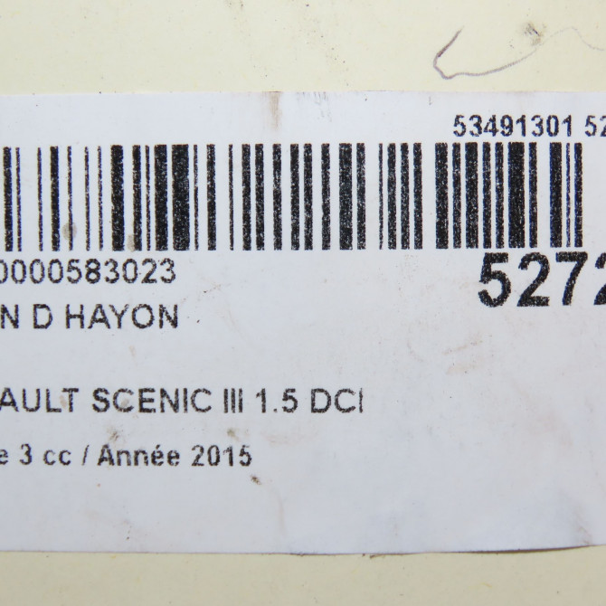 Verin droit hayon occasion RENAULT SCENIC III Phase 3 04-2013->... 1.5 DCI 110ch 904500004R 3