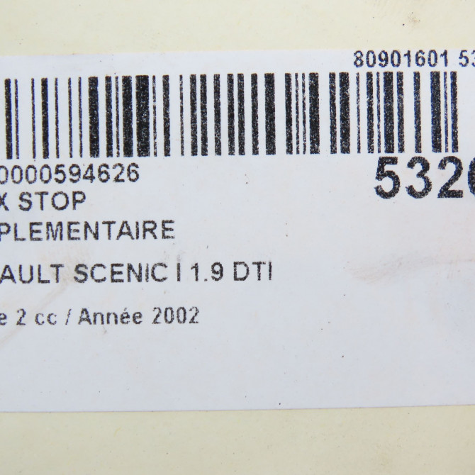 Feux stop supplementaire occasion RENAULT SCENIC I Phase 2 08-1999->06-2003 1.9 DTI 80ch 8200027455 4
