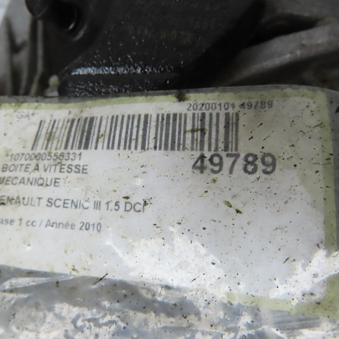 Boîte à vitesse mecanique occasion RENAULT SCENIC III Phase 1 04-2009->11-2011 1.5 DCI 105ch 8201184199 7