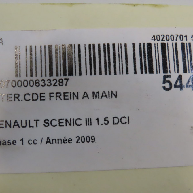 Interrupteur commande de frein a main occasion RENAULT SCENIC III Phase 1 04-2009->11-2011 1.5 DCI 105ch 4