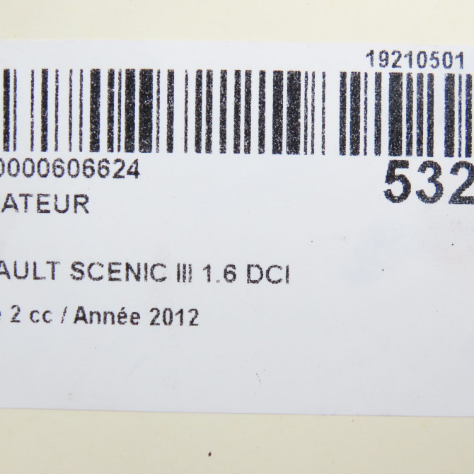 Radiateur occasion RENAULT SCENIC III Phase 2 12-2011->03-2013 1.6 DCI 130ch 214100017R 6