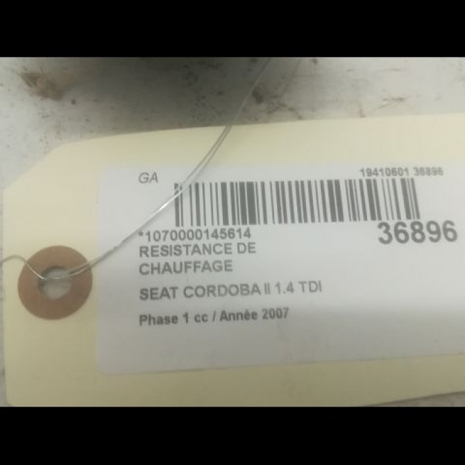 Resistance de chauffage occasion SEAT CORDOBA II Phase 1 10-2002->05-2009 1.4 TDI 70ch 6Q1907521B 3