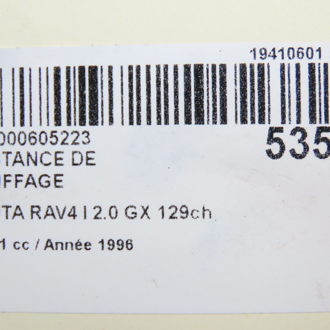 Resistance de chauffage occasion TOYOTA RAV4 I Phase 1 04-1995->04-1999 2.0 GX 129ch 8713842010 4